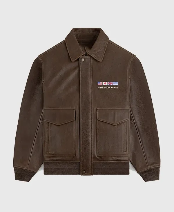 Aime Leon Dore Leather Flight Jacket