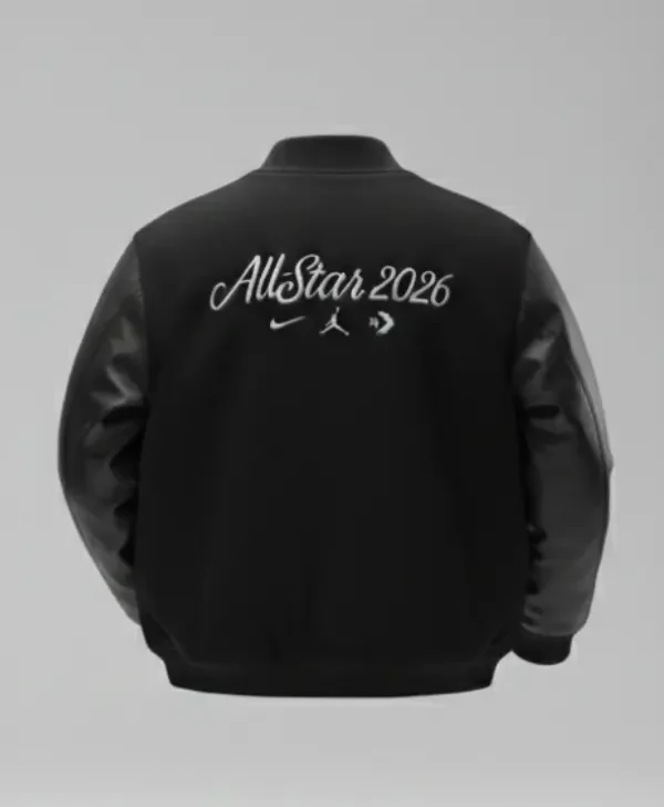 All Star Nike 2026 Black Varsity Jacket for sale