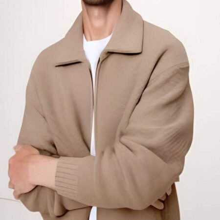 American Idol S24 Braden Rumfelt Beige Sweater Jacket for sale