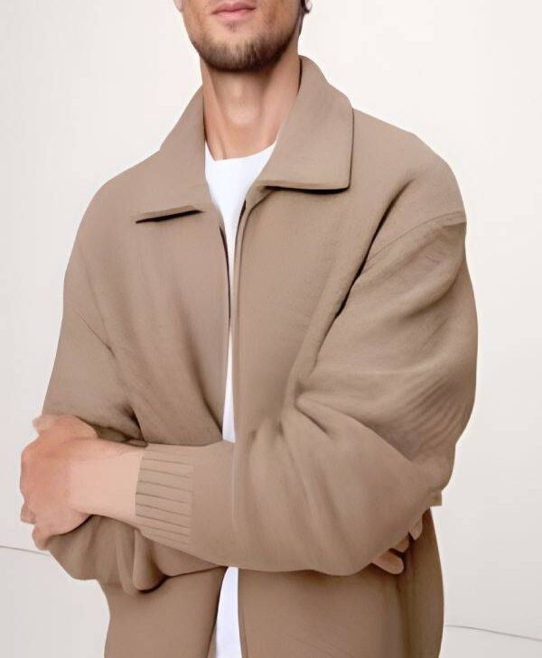 American Idol S24 Braden Rumfelt Beige Sweater Jacket for sale