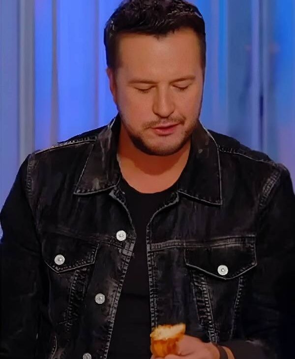 American Idol S24 Luke Bryan Black Denim Jacket