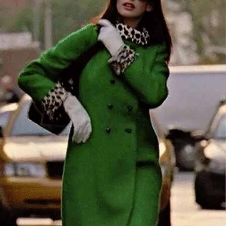 Anne Hathaway Green Coat