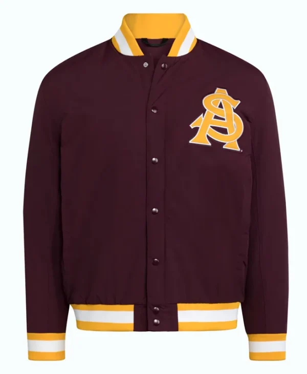 Arizona State Sun Devils Maroon Coaches Dugout Jacket