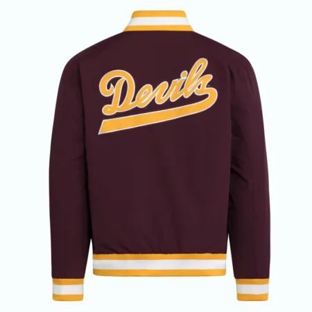 Arizona State Sun Devils Maroon Coaches Dugout Jacket back