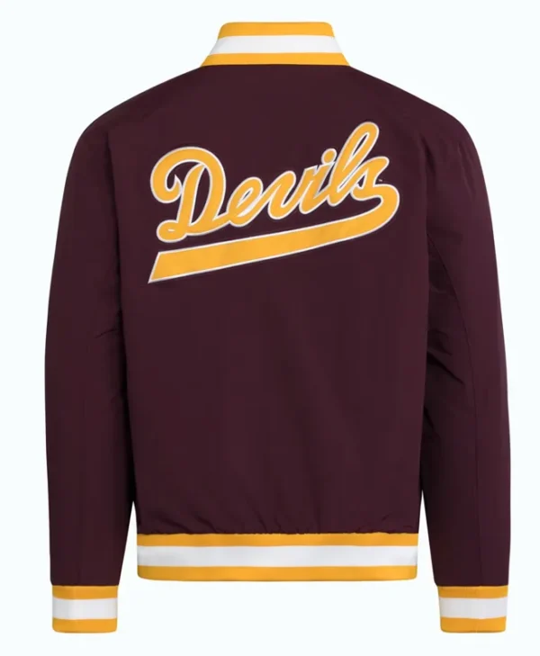 Arizona State Sun Devils Maroon Coaches Dugout Jacket back