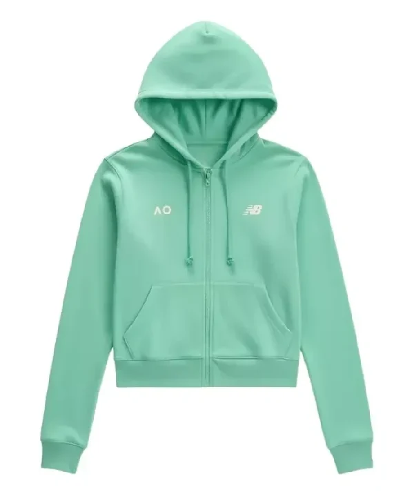Australian Open Coastal Cropped Hoodie