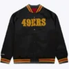 Azul Trujillo San Francisco 49ers Satin Raglan Jacket front