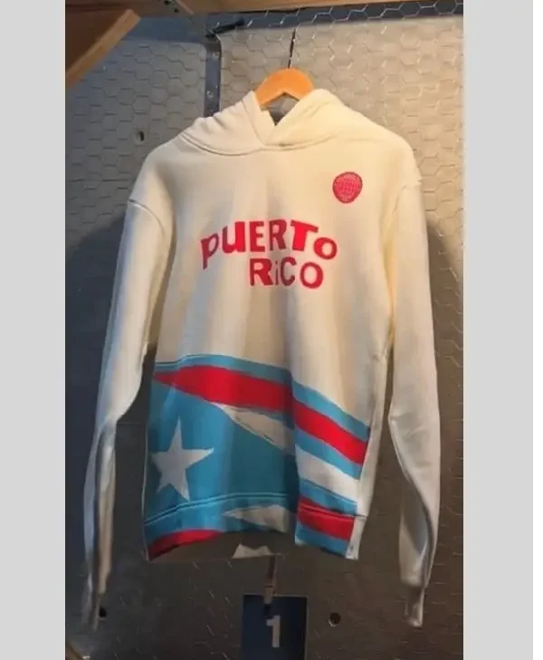 Bad Bunny PR White Hoodie