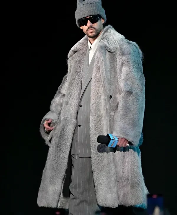 Bad Bunny Super Bowl LX Halftime Show Fur Coat
