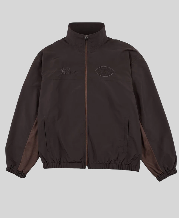 Bad Bunny x Super Tazón Brown Track Jacket