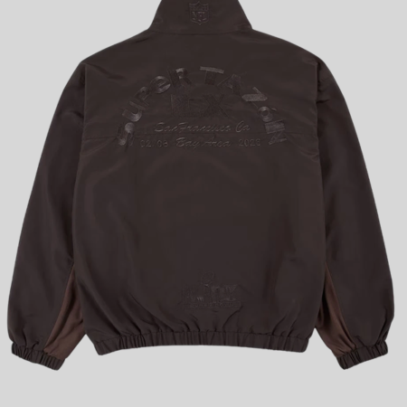 Bad Bunny x Super Tazón Brown Track Jacket back