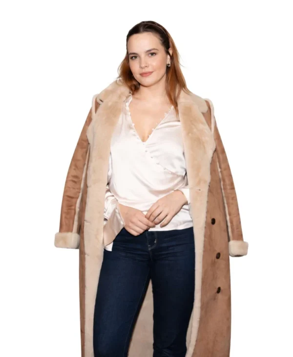 Bailee Madison Shearling Coat