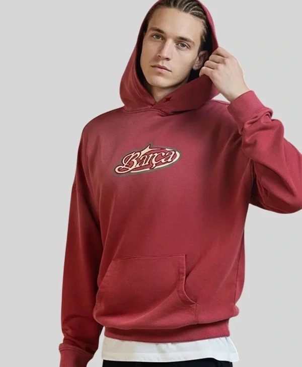 Barça Aftermatch Red Hoodie for sale