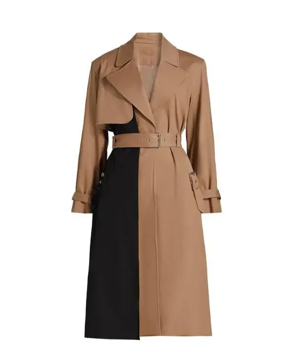 Beyond the Gates Arielle Prepetit Colorblocked Trench Coat