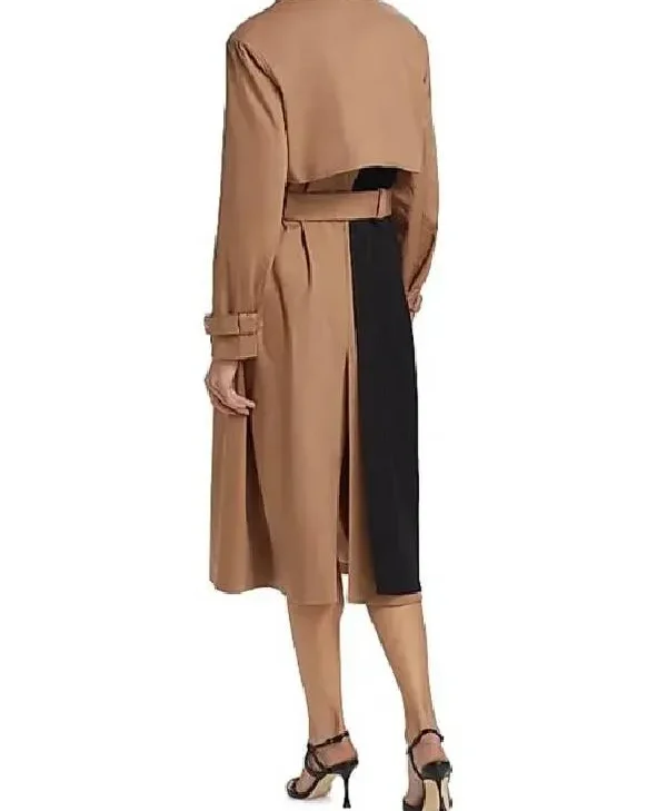 Beyond the Gates Arielle Prepetit Colorblocked Trench Coat back
