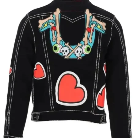 Black Denim Celebrity Jacket