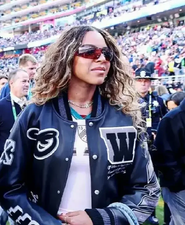 Blue Ivy Carter Super Bowl LX Off-White Jacket