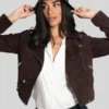 Bod And Christensen Brown Suede Jacket
