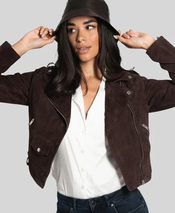Bod And Christensen Brown Suede Jacket