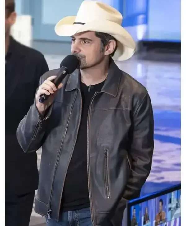 Brad Paisley American Idol S24 Leather Jacket