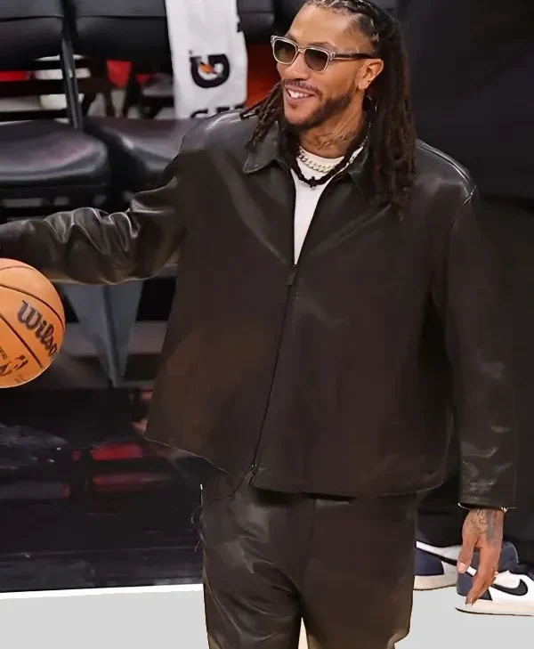 Buy Derrick Rose Retirement 2026 Leather Jacket