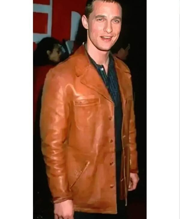 Buy Matthew Mcconaughey Brown Leather Jacket