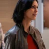 Buy Sheriff Country Morena Baccarin Brown Leather Jacket