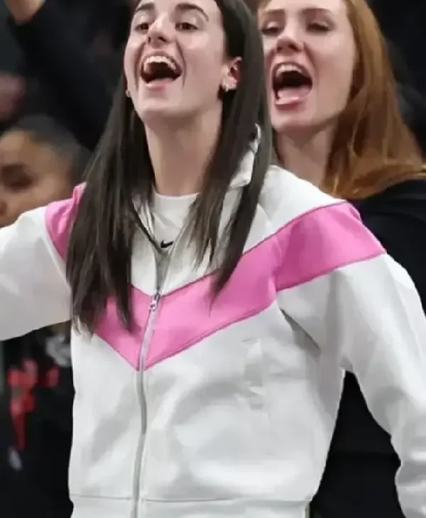 Caitlin Clark Windrunner Track pink Jacket