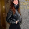 Camila Morrone NYC 2026 Leather Jacket model