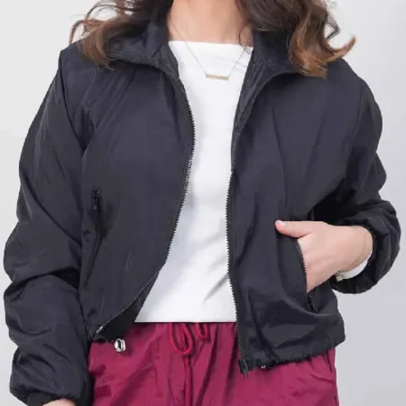 Carolyn Parachute Cropped blue Jacket