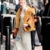 Celebrity Style Shearling Coat