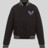 Charlotte Hornets Black Poly Twill Jacket