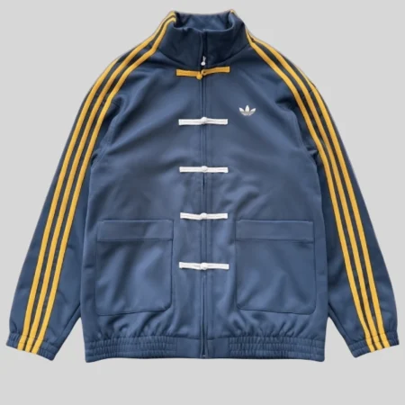 Chinese New Year Blue Jacket With Yellow Stripes