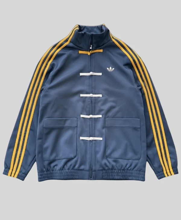 Chinese New Year Blue Jacket With Yellow Stripes