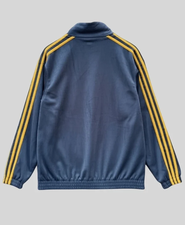 Chinese New Year Blue Jacket With Yellow Stripes back style
