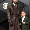 Chris Brown 68th GRAMMY Awards Leather Coat for sale
