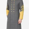 Civil War Confederate General’s 4 Rows Braid Cavalry Frock Coat front