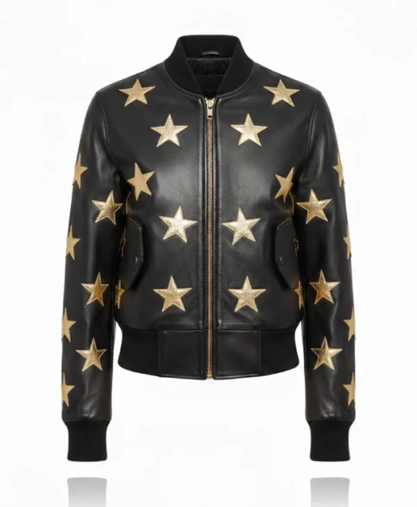 Cowgirl Run The World Black Bomber Jacket