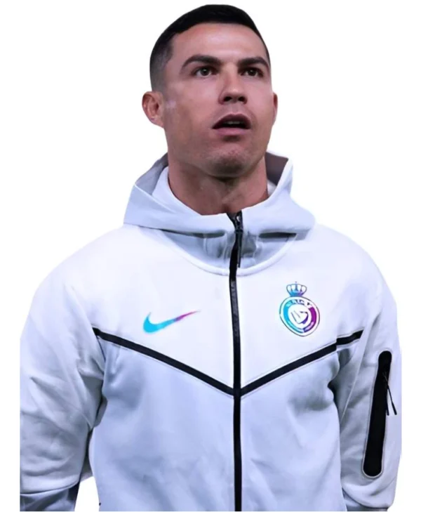Cristiano Ronaldo Al Nassr White Jacket