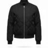 Cush Jumbo Criminal Record S02 Black Quilted Jacket front