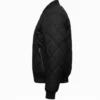 Cush Jumbo Criminal Record S02 Black Quilted Jacket side pose