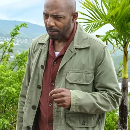 Death in Paradise S15 DI Mervin Wilson Green Jacket