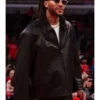 Derrick Rose Retirement 2026 Black Leather Jacket