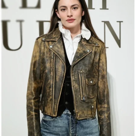 Diana Silvers NY Fashion Week 2026 Leather Jacket