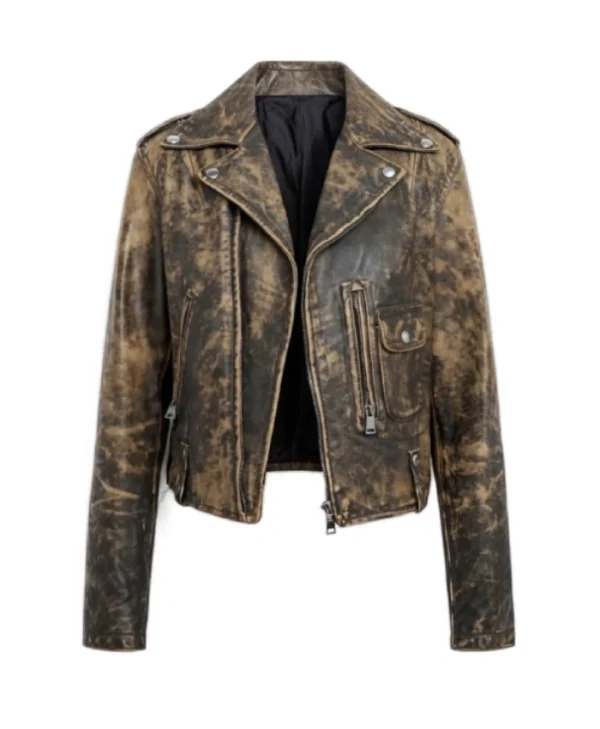 NY Fashion Week 2026 Diana Silvers Leather Jacket