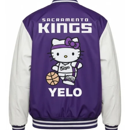 Disney x Hello Kitty Varsity purple Jacket