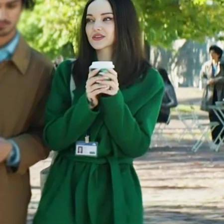 Dove Cameron 56 Days green coat