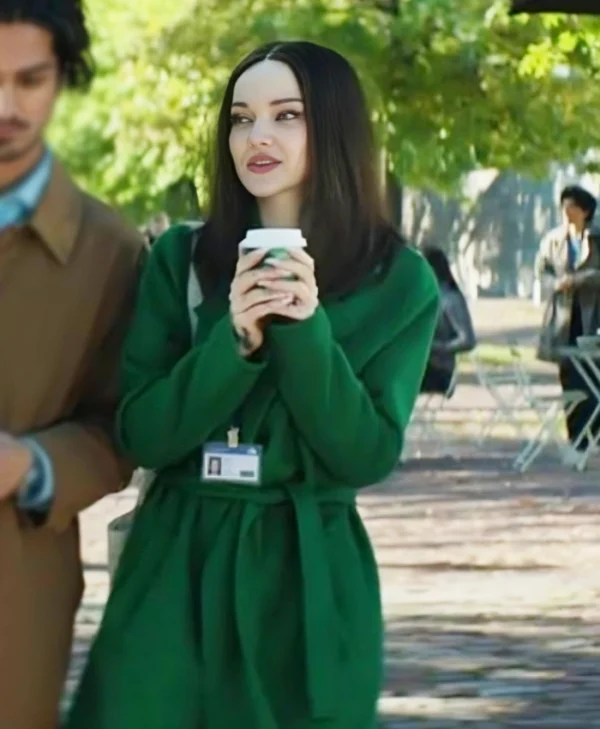 Dove Cameron 56 Days green coat