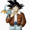 Dragon Ball Goku Brown Leather 2026 Jacket