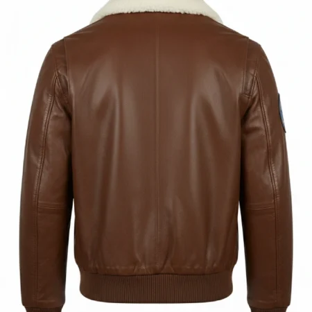 Dragon Ball Goku Brown Leather Jacket back